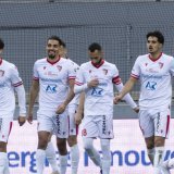 Les Sédunois ont retrouvé la victoire dimanche dernier face à Lugano. KEYSTONE/CYRIL ZINGARO
